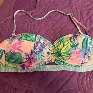 Lilly Pulitzer Mermaid Print Bikini top size 6